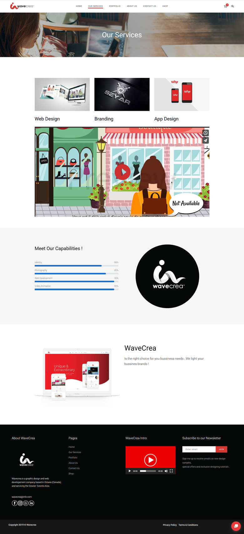 WaveCrea - Graphic Designing Agency