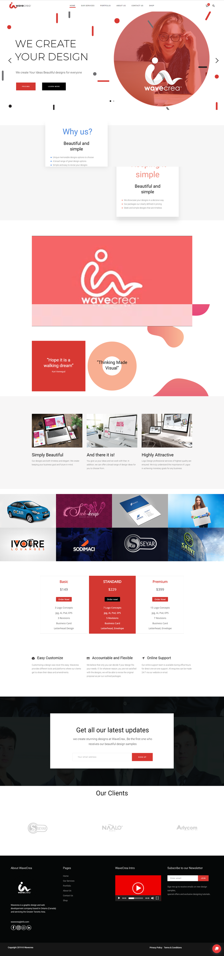 WaveCrea - Graphic Designing Agency