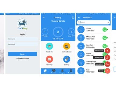 GateWay - Manage visitors of a Housing Society