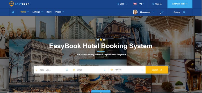 EasyBook Hotel Booking System