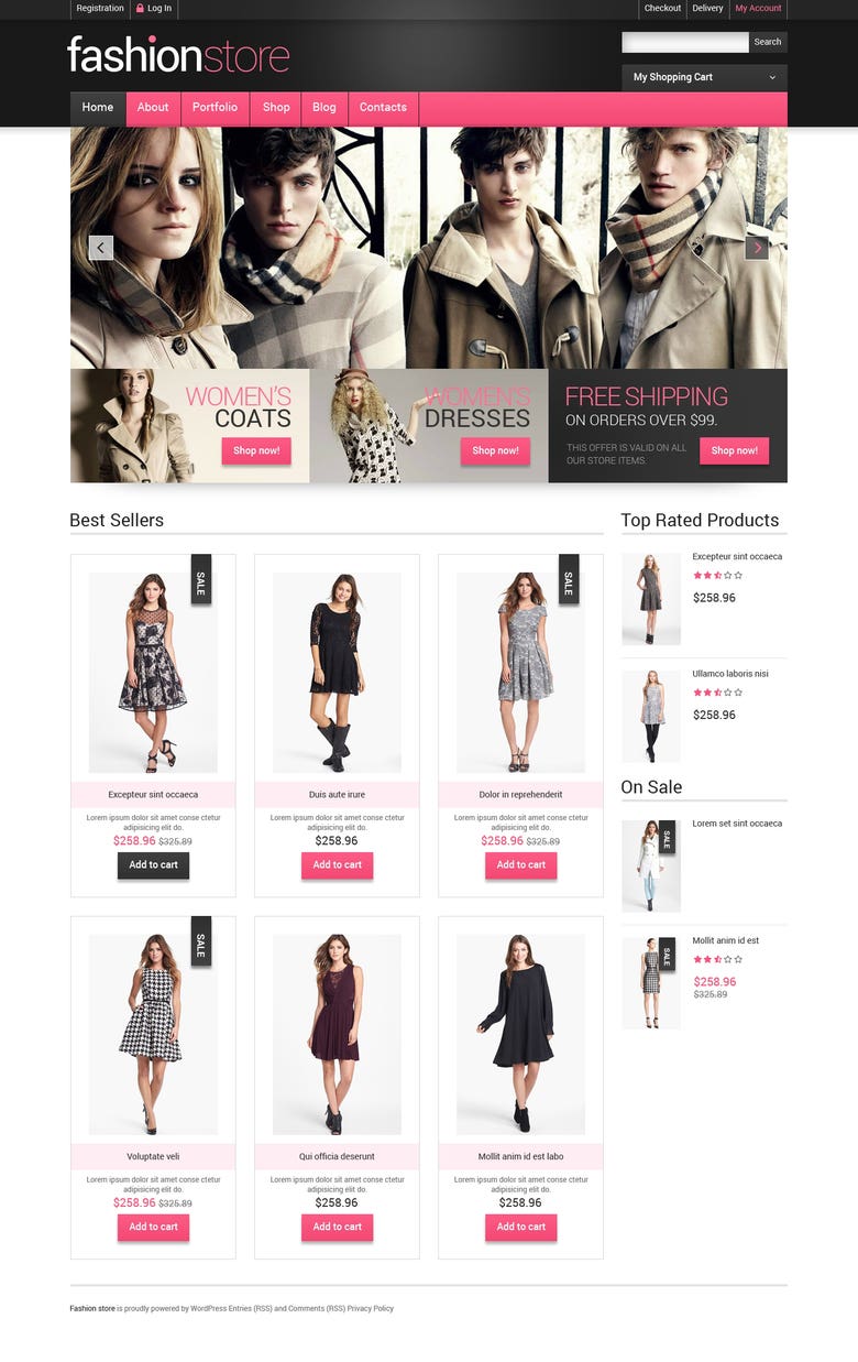 Angular e-commerce site.