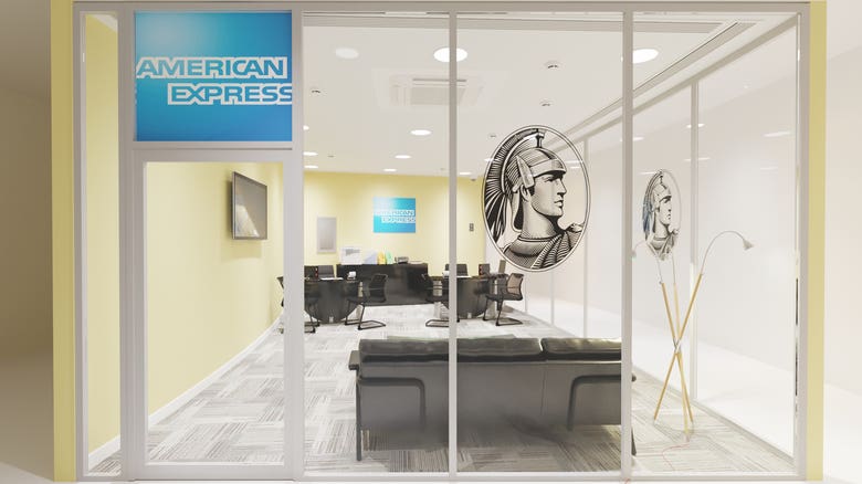 American express office interior viz