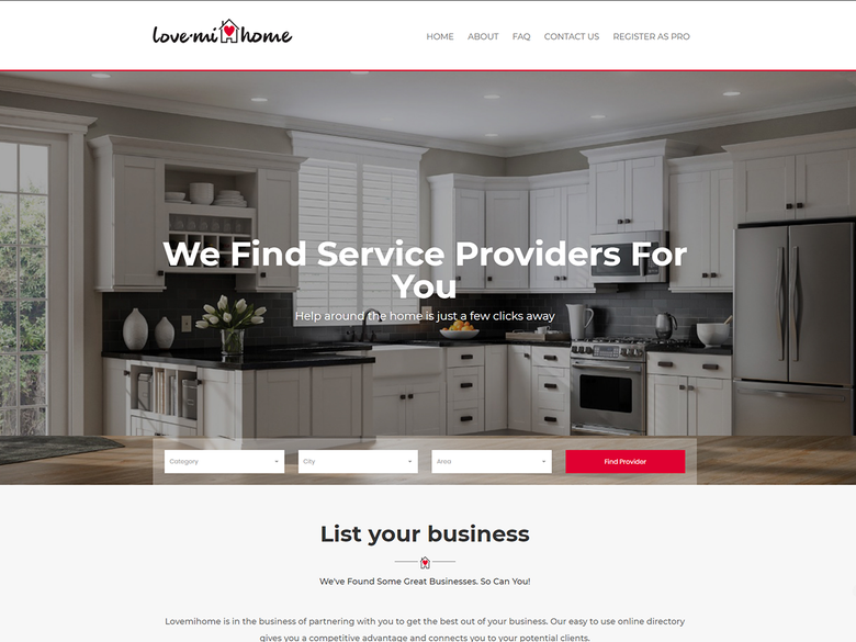 wordpress design for home services