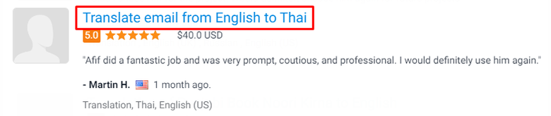 Website translation English to Thai