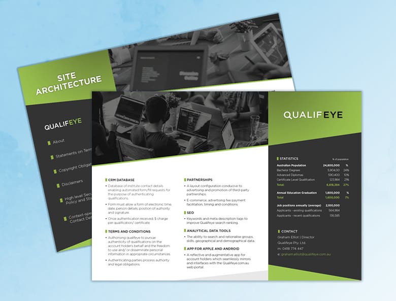 Qualifeye Brochure & Logo Design