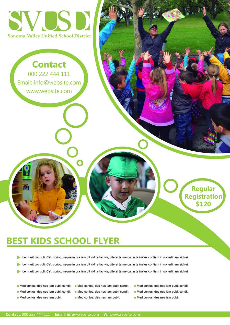Participación en el concurso Nro.18 para                                                 Education Preschool and Kindergarten Registration Flyer
                                            