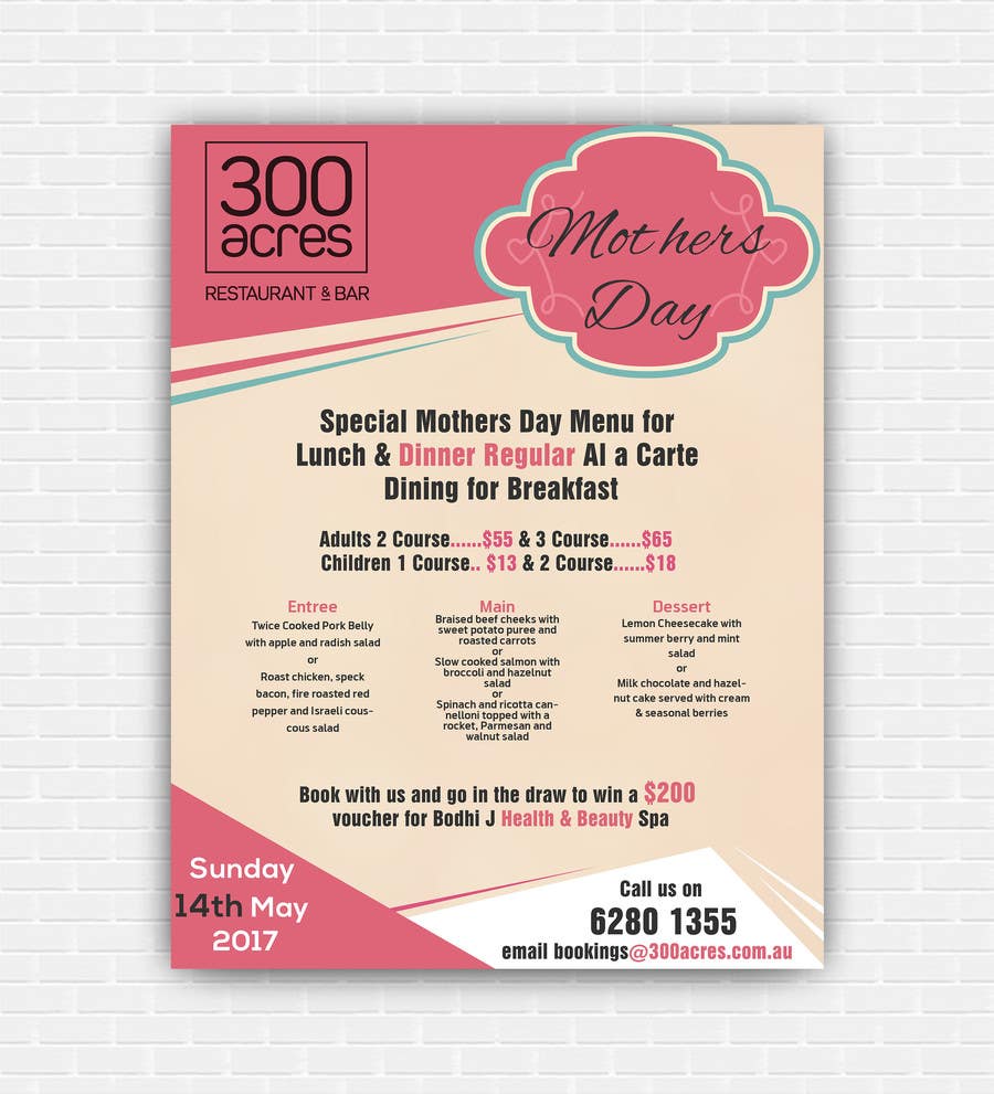 Contest Entry #30 for                                                 Design a Mother's Day Flyer
                                            