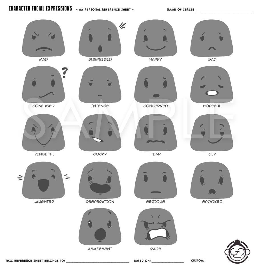 Kilpailutyö #12 kilpailussa                                                 Facial expressions for a character
                                            