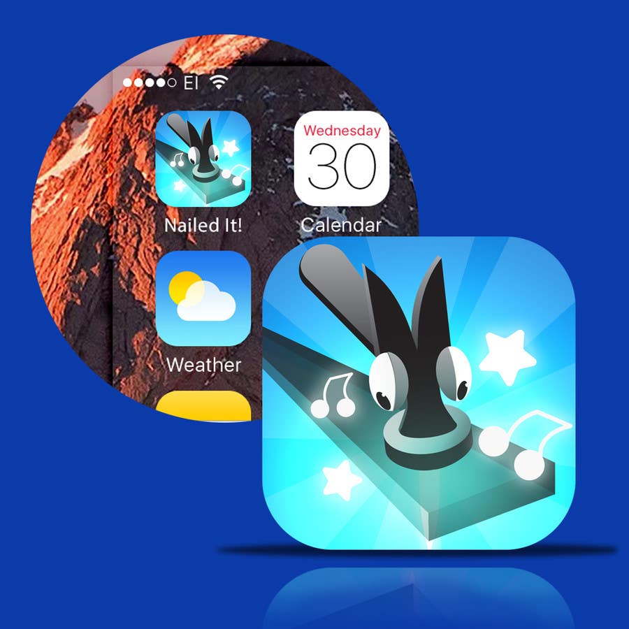 Kilpailutyö #53 kilpailussa                                                 Nailed It! - Design iOS game icon
                                            