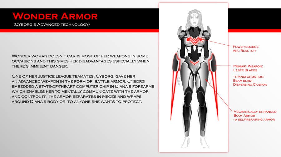 Kilpailutyö #179 kilpailussa                                                 Design a New Weapon for Wonder Woman
                                            