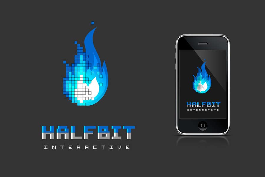Penyertaan Peraduan #471 untuk                                                 Logo Design for HalfBit
                                            