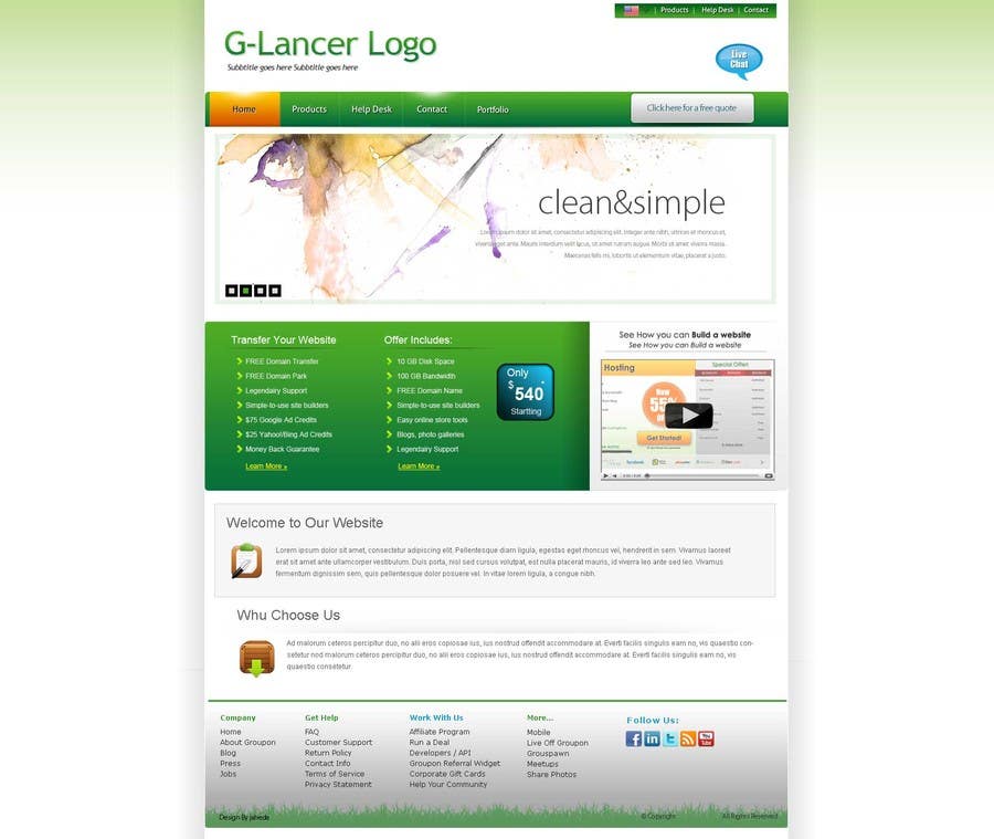 
                                                                                                                        Bài tham dự cuộc thi #                                            2
                                         cho                                             Website Design for G-Lancer
                                        