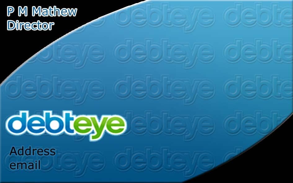 ผลงานการประกวด #50 สำหรับ                                                 Business Card Design for Debteye, Inc.
                                            