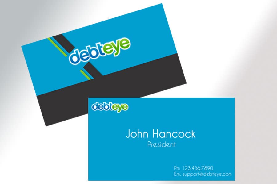 
                                                                                                                        Contest Entry #                                            125
                                         for                                             Business Card Design for Debteye, Inc.
                                        