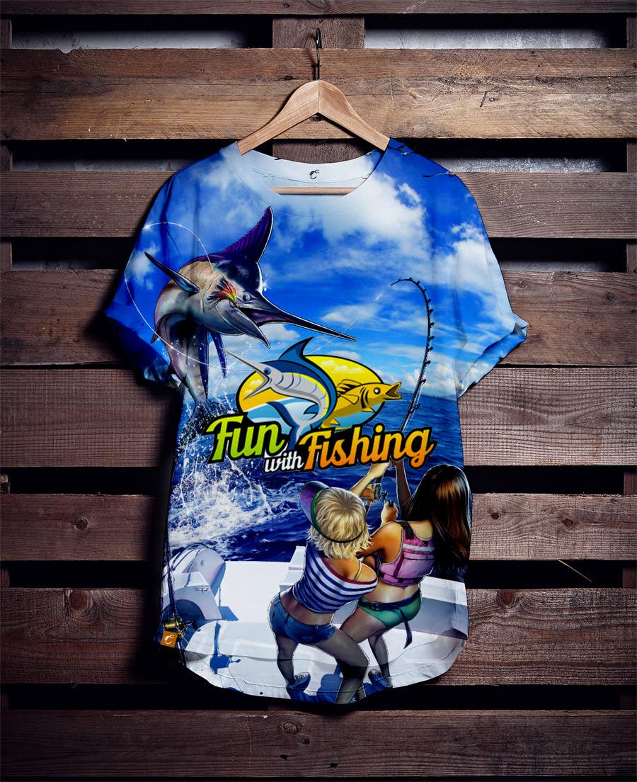 Contest Entry #63 for                                                 T shirt fishing Graphic Design
                                            