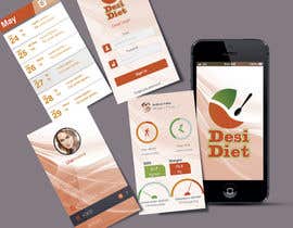 #33 para Design an App Mockup for DesiDiet por Taboha