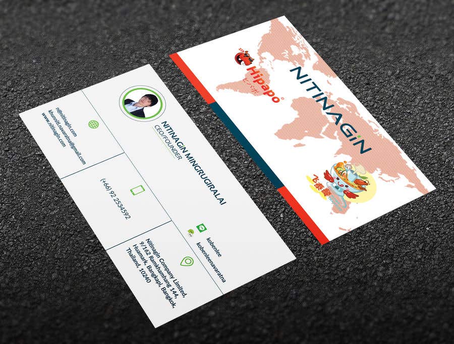 Participación en el concurso Nro.33 para                                                 Design some Business Cards for Nitinagin
                                            