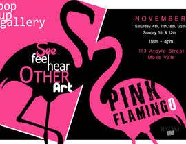 #10 for Pink Flamingo Pop Up Exhibition Flyer af ryomboxstudio
