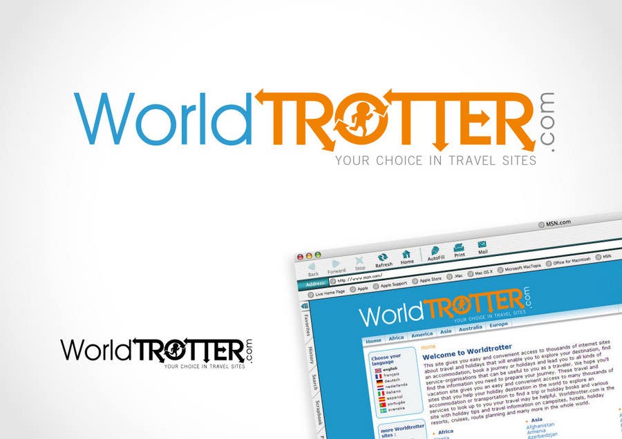 Zgłoszenie konkursowe o numerze #232 do konkursu o nazwie                                                 Logo Design for travel website Worldtrotter.com
                                            