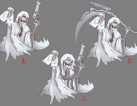 #11 cho Illustrate a Grim Reaper Holding Poker Cards bởi Lapuka