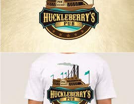 #36 per New Huckleberry&#039;s Pub T Shirt da fourtunedesign