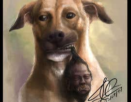 #30 untuk Dog with Shrunken Head in Mouth.... Drawing / Illustration oleh canache