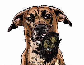 #23 untuk Dog with Shrunken Head in Mouth.... Drawing / Illustration oleh biboofamily