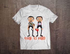 #11 para Funny T-Shirt Design - “Geek vs Nerd” de xercurr