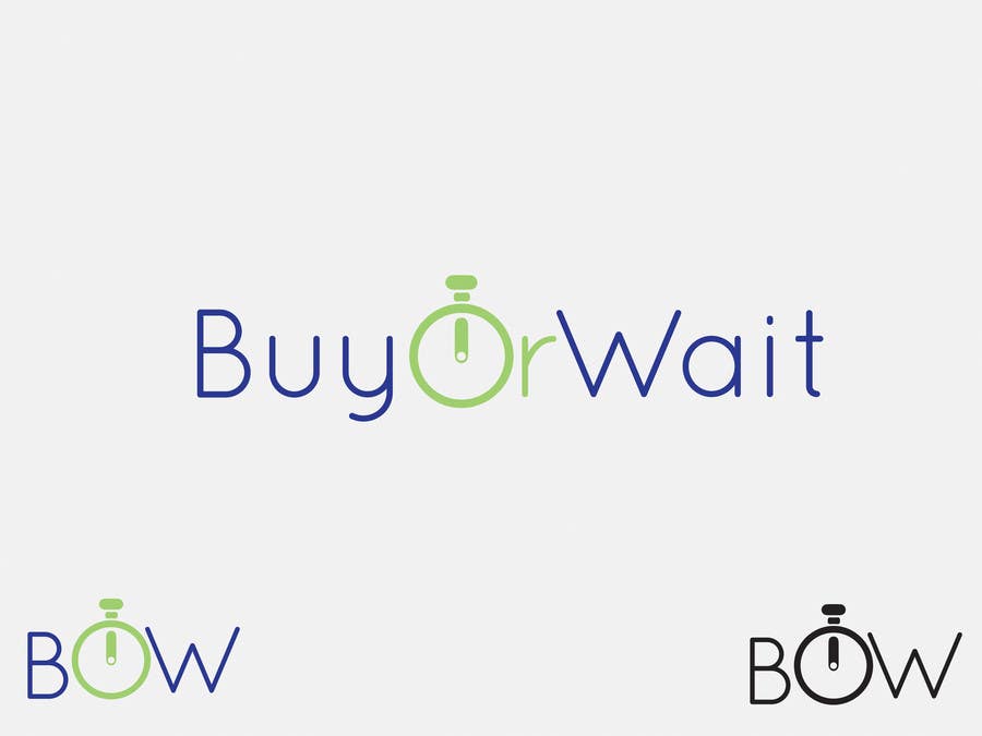 Kilpailutyö #1430 kilpailussa                                                 Logo Design for BuyOrWait
                                            