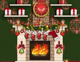 #28 สำหรับ Christmas Fireplace Scene โดย Mmiraaa