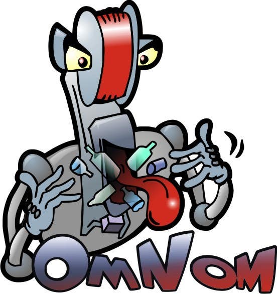 Penyertaan Peraduan #30 untuk                                                 Looking for an illustrative or cartoonish style logo For the name OmNom.
                                            