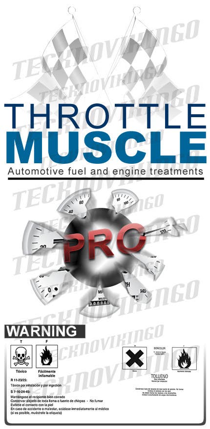 Tävlingsbidrag #8 för                                                 Print & Packaging Design for Throttle Muscle
                                            
