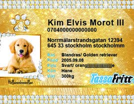 peraflorence tarafından Design a Pet ID-Card (for cats and dogs) theme Bling Bling için no 48