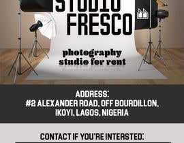 #3 สำหรับ A photography studio for rent called “Studio Fresco”, The phone number is ‭+234802835 1125‬, +2349052237972, email: studiofrescong@gmail.com, Instagram: Studiofresco, Address: No 2 Alexander Road, Off Bourdillon, Ikoyi,Lagos, Nigeria. โดย AmielM