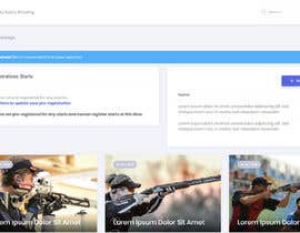 #61 for Design a landing page with a login page for sports shooter (club) with guns and rifles by drycrushader