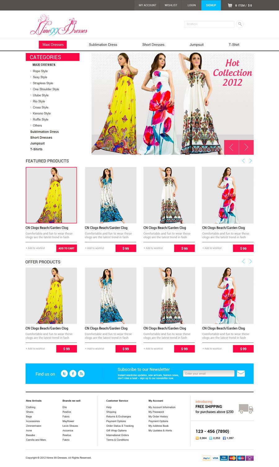 Intrarea #25 pentru concursul „                                                Website Design for Dresses Fashion Site
                                            ”