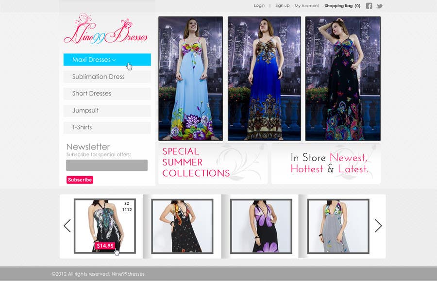 Contest Entry #24 for                                                 Website Design for Dresses Fashion Site
                                            