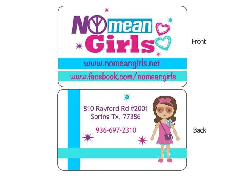 
                                                                                                                        Penyertaan Peraduan #                                            3
                                         untuk                                             Design some Business Cards for No Mean Girls
                                        