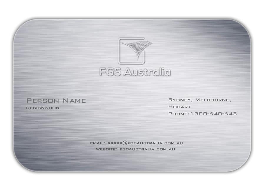 Konkurrenceindlæg #50 for                                                 High quality business card for FGS Australia
                                            