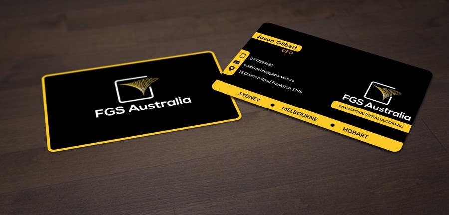 Konkurrenceindlæg #46 for                                                 High quality business card for FGS Australia
                                            