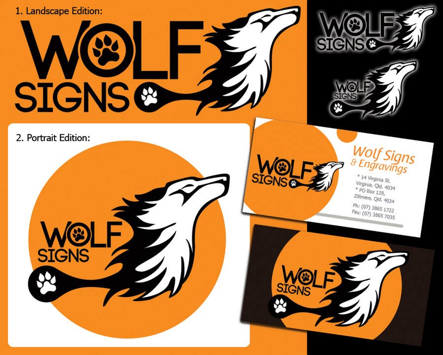 Inscrição nº 255 do Concurso para                                                 Logo Design for Wolf Signs
                                            