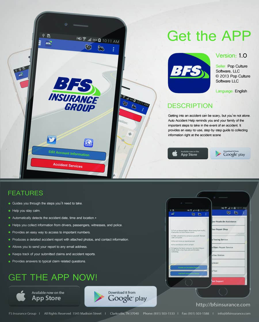 
                                                                                                                        Contest Entry #                                            11
                                         for                                             Design a Flyer for Mobile App for Insurance Agency
                                        