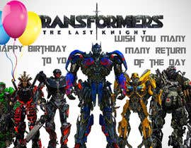 #1 para Birthday Announcement Cartoon Drawing for Transformers Party de Arajan006