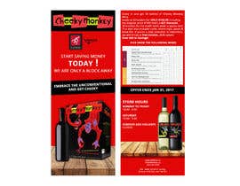 Nambari 58 ya Stand out Sexy Design wine Flyer (Rack Card) na danishshaikh774