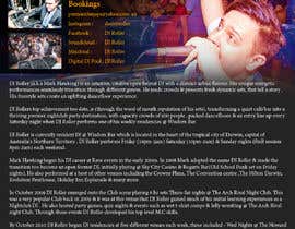 #10 for Design a DJ Biography Page. by gnalini01
