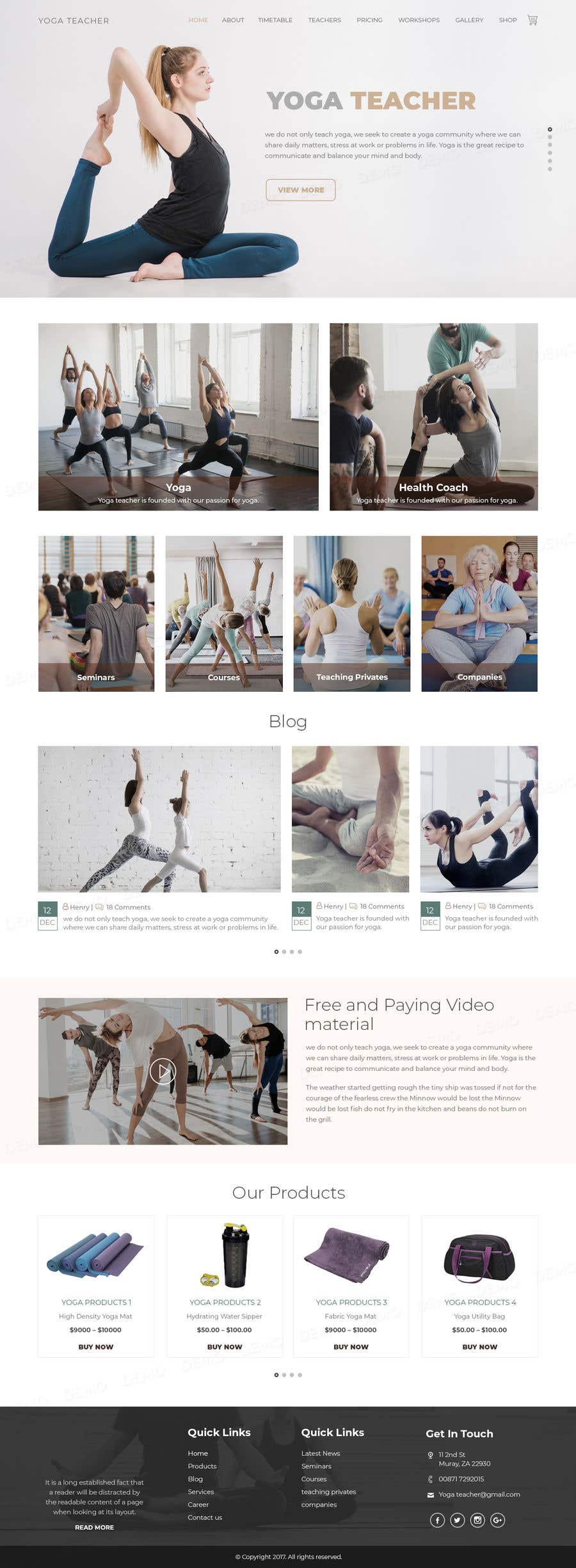 Kilpailutyö #8 kilpailussa                                                 Design Icelandic Yoga Webpage
                                            