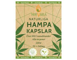 #29 Hemp/Cannabis Capsules Product Label részére svetlanadesign által