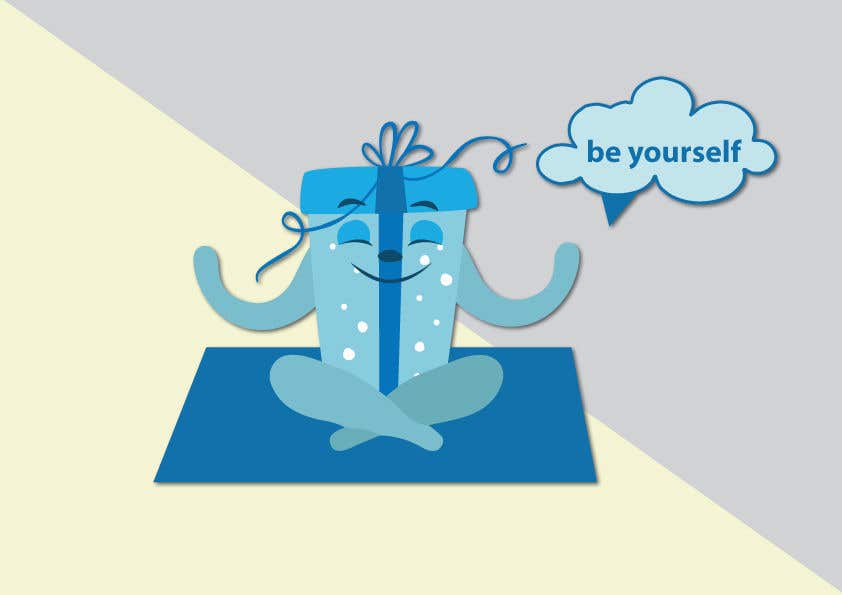 Proposition n°10 du concours                                                 Create a cartoon image in a humorous yet delicate way. Should be appealing to yoga community
                                            