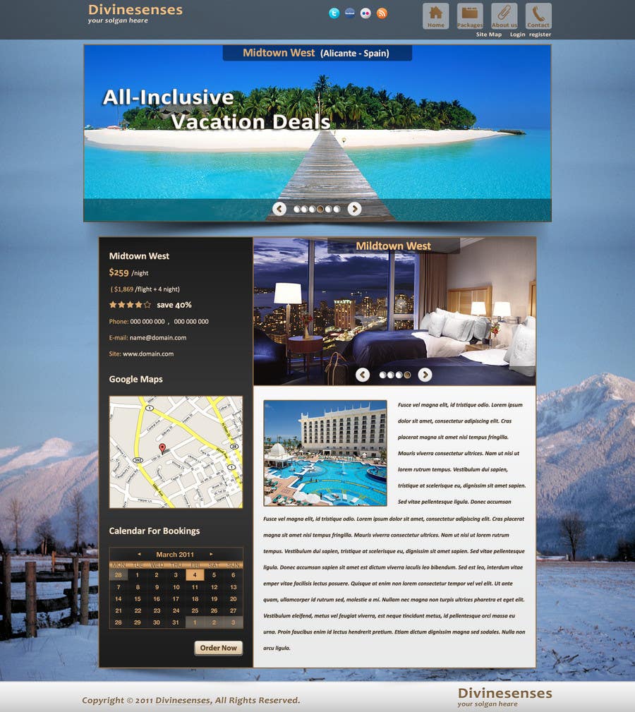 
                                                                                                                        Bài tham dự cuộc thi #                                            118
                                         cho                                             Website Design for Travel Packages
                                        