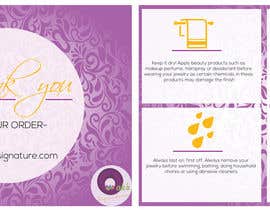 #6 for Design of Jewelry Care and thank you card af RyanSV